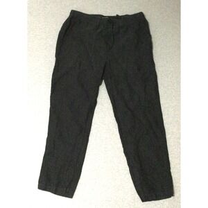 Velvet Graham Spencer Linen pull on Pants Women XL Black high rise
